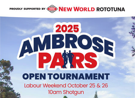 Ambrose Pairs Open Tournament Labour Weekend 2025